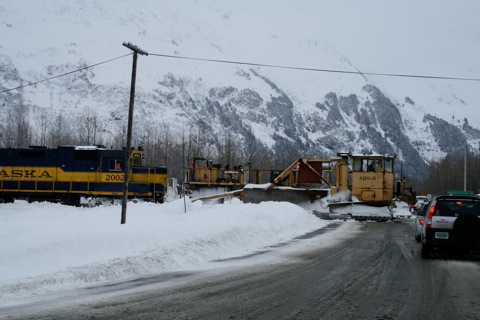 Snow plow train