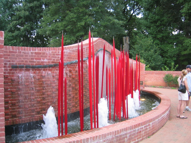 Chihuly in the Fountain