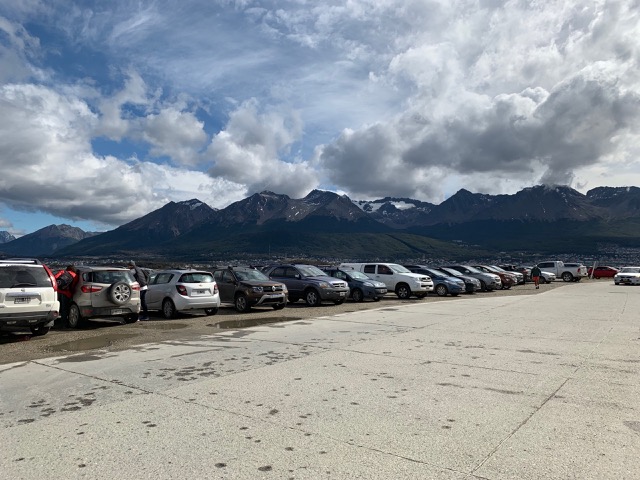 Parking lot at the USH airport