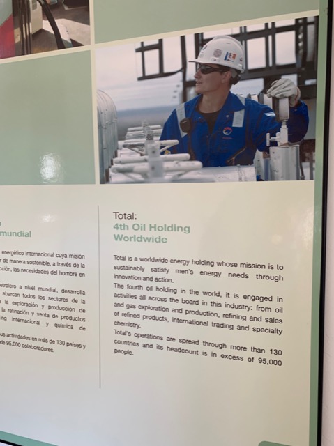 Poster showing how Total's mission 