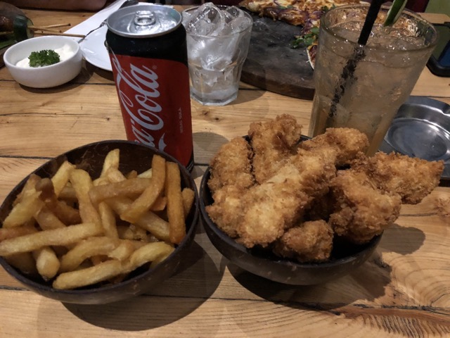 Chicken fingers, fries, and Coke Zero.  My perfect meal!