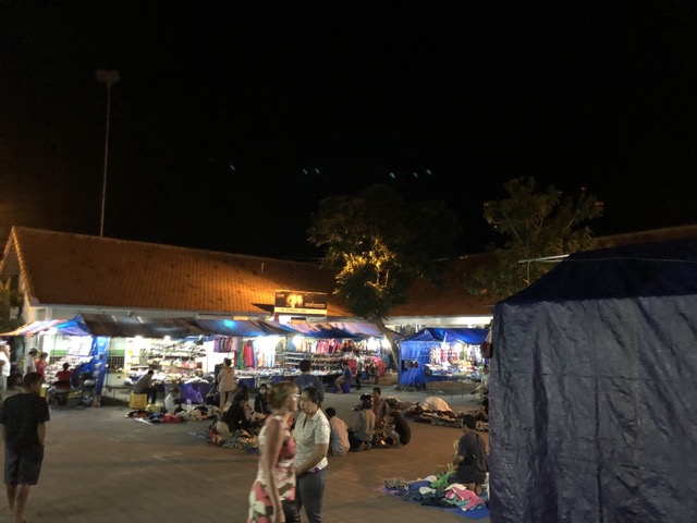 Clothing section of the night market