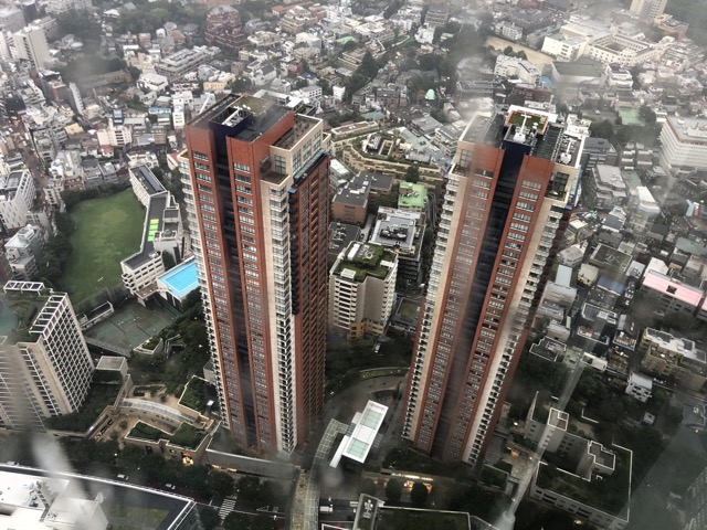 Nearby apartment buildings