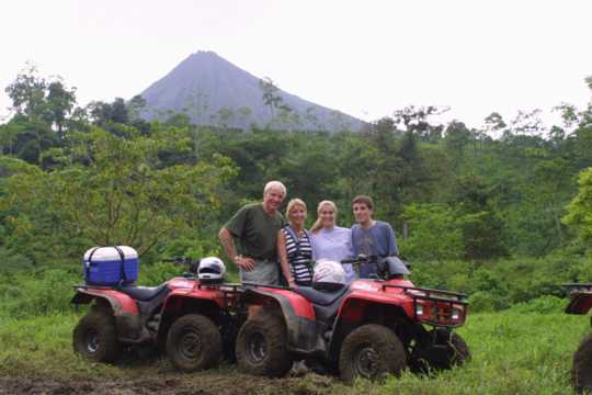IMG_4366 Another Olson Family picture, with Arenal Volcano