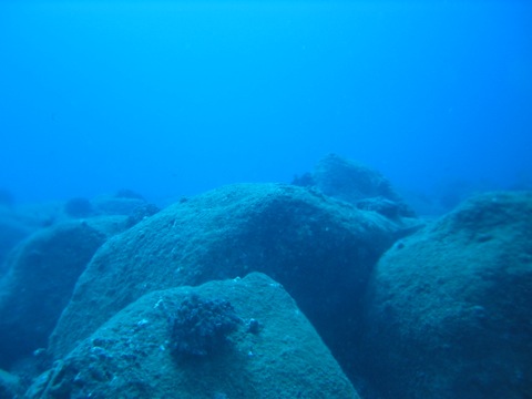 Rocks underwater