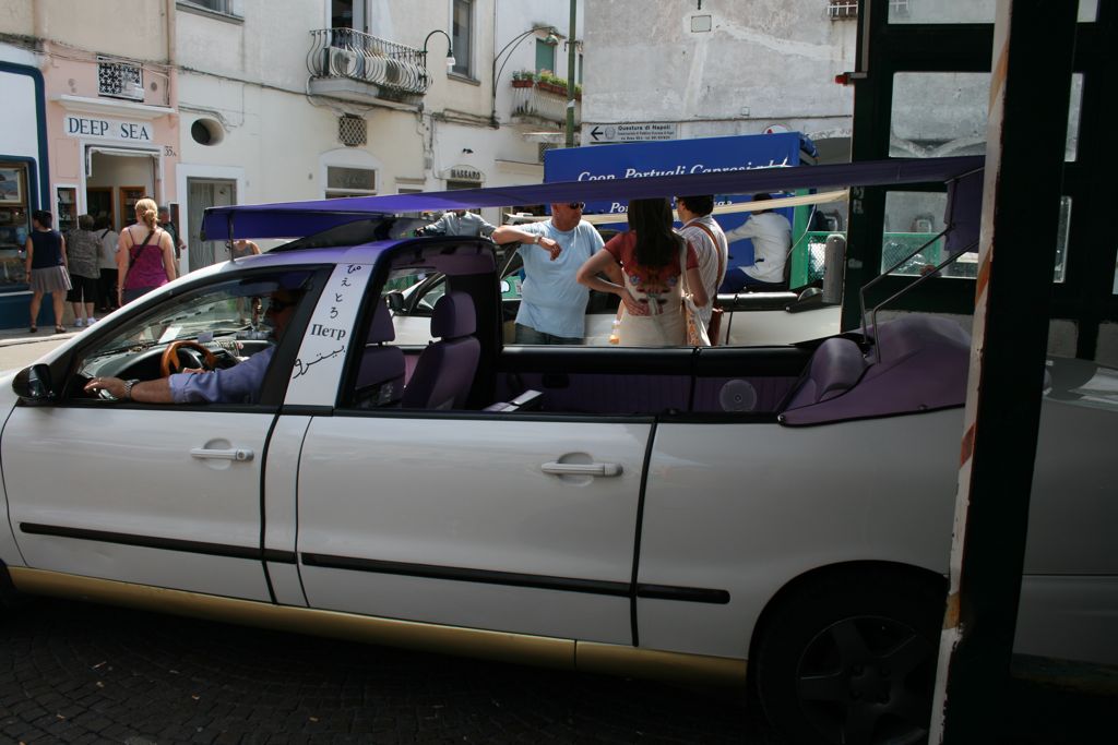 Unique taxi cabs that we've only seen on Capri