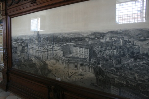 Painting of the Vatican City and Basilique