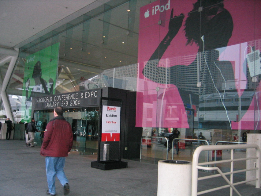 iPod Banners at the entrance