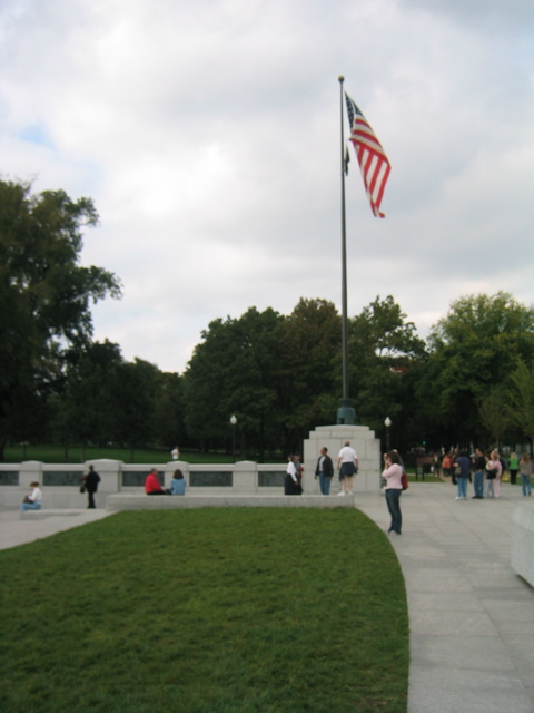 American Flag at the WWII Memorial