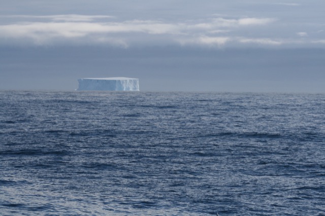 Tabular Iceberg out at sea