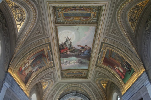 Painting on the ceiling