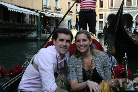 Lee and Kelly on the gondola