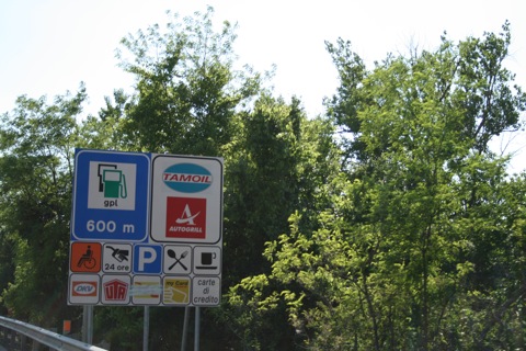 Road stop information