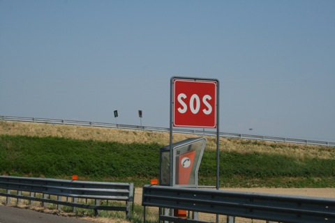 SOS Phone station along highway