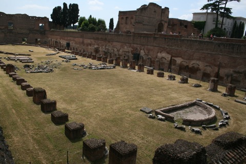 Old stadium and Severan complex