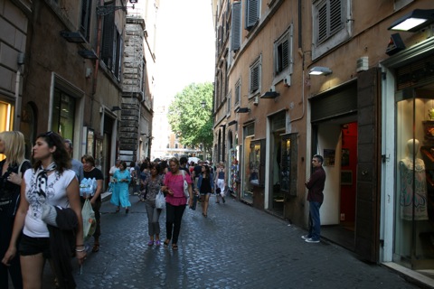 Street with shops
