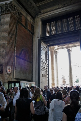 Front door to the Pantheon