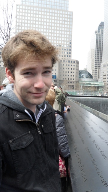 Ryan at the WTC Memorial